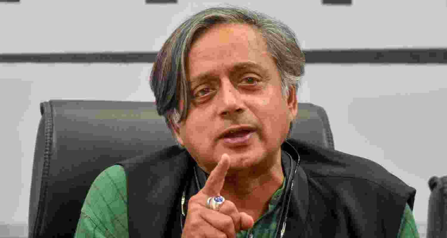 A file photo of senior Congress leader Shashi Tharoor. A file photo of senior Congress leader Shashi Tharoor.