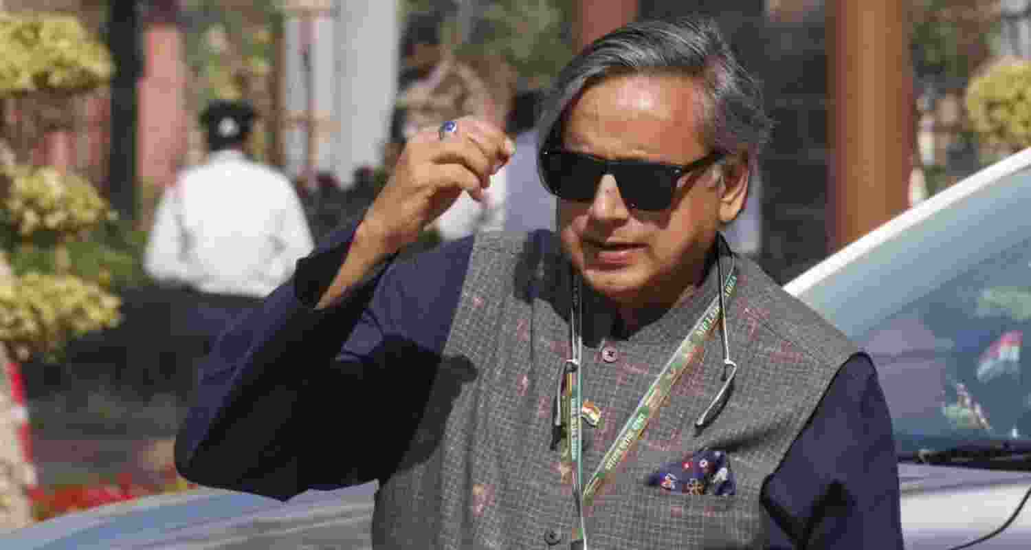 A file photo of Congress MP Shashi Tharoor. A file photo of Congress MP Shashi Tharoor.