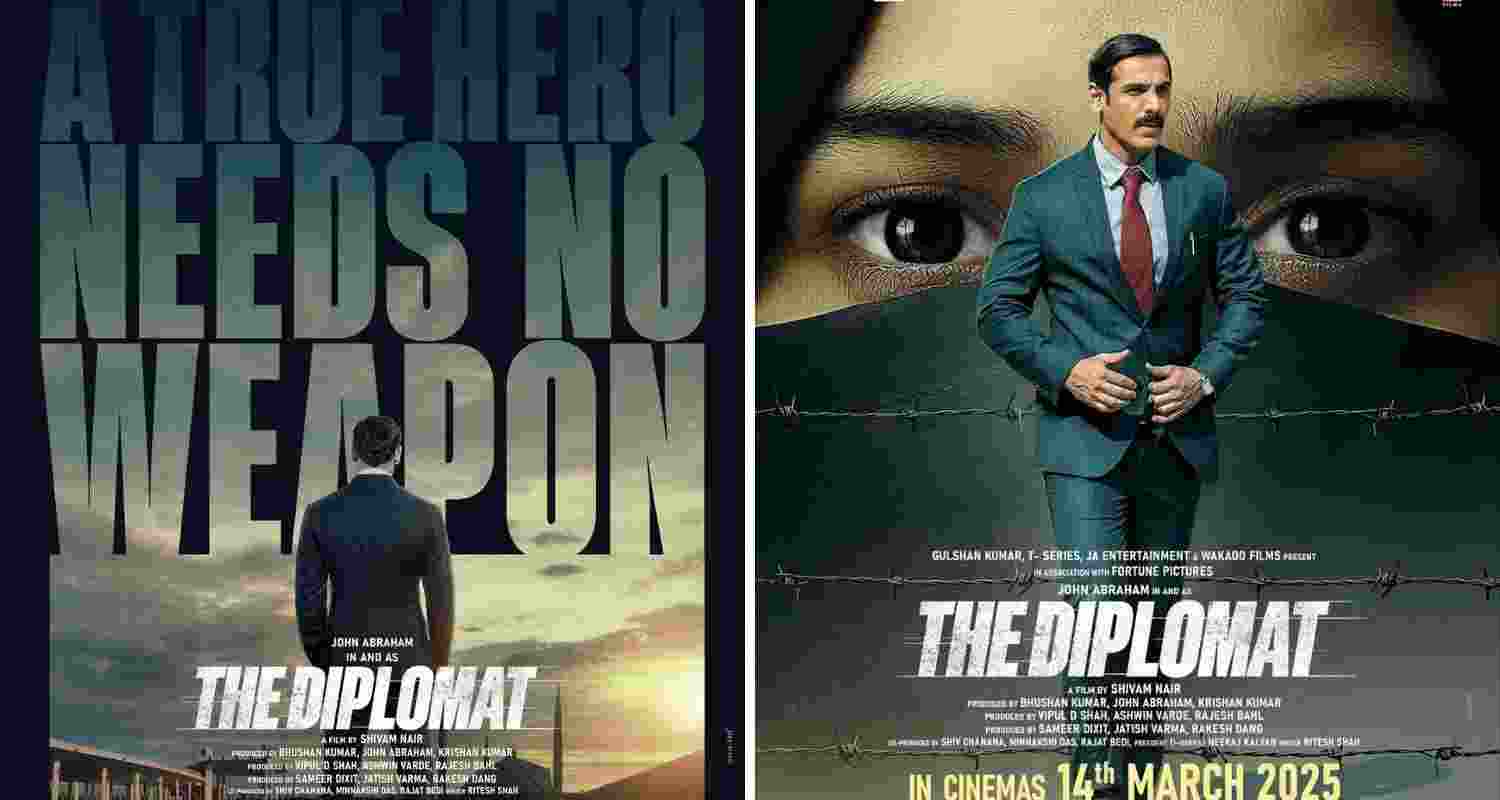 Posters of John Abraham's upcoming film 'The Diplomat' Posters of John Abraham's upcoming film 'The Diplomat'
