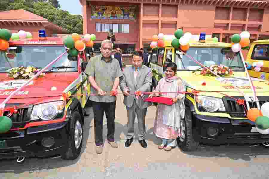 India gifts 101 vehicles to aid Nepal's health and education India gifts 101 vehicles to aid Nepal's health and education