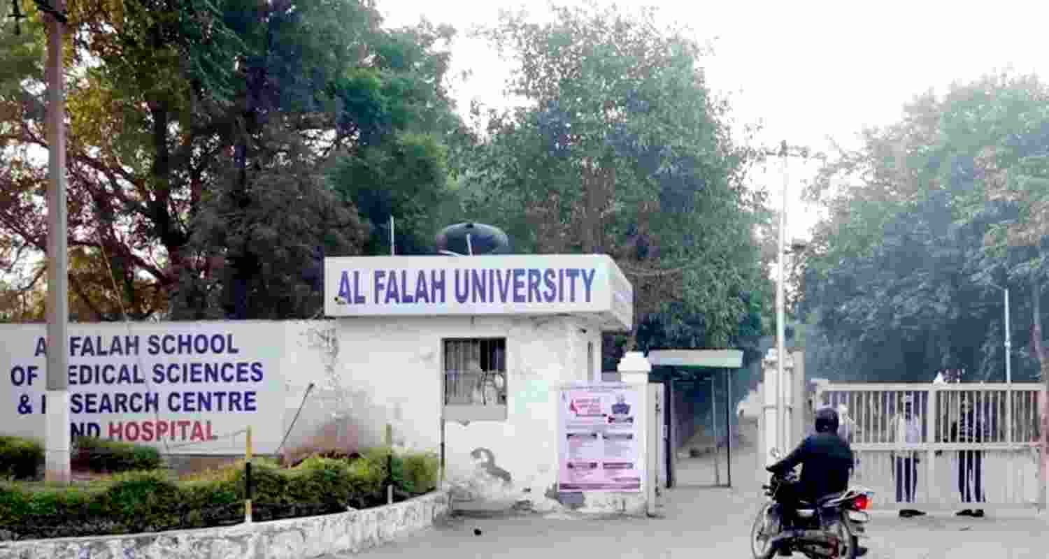 A view of the Al-Falah University in Faridabad. A view of the Al-Falah University in Faridabad.