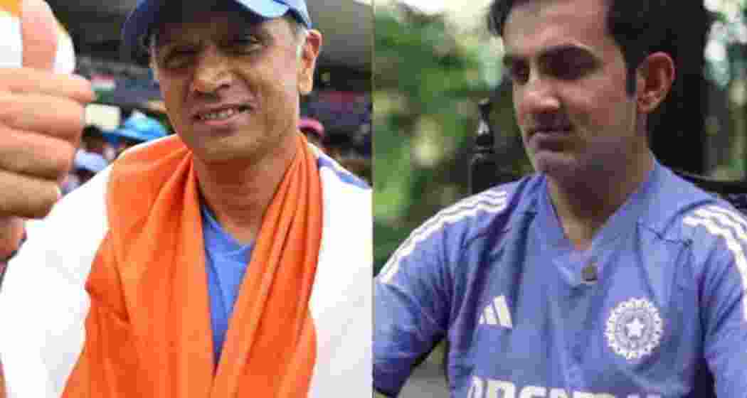 Rahul Dravid renders his support to Gautam Gambhir via a video on X.  Rahul Dravid renders his support to Gautam Gambhir via a video on X.