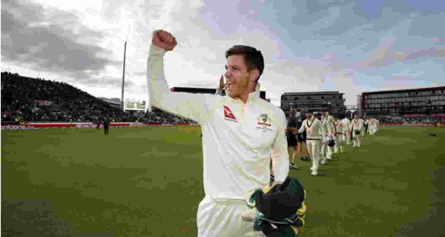 Tim Paine. ICC Image from X. Tim Paine. ICC Image from X.