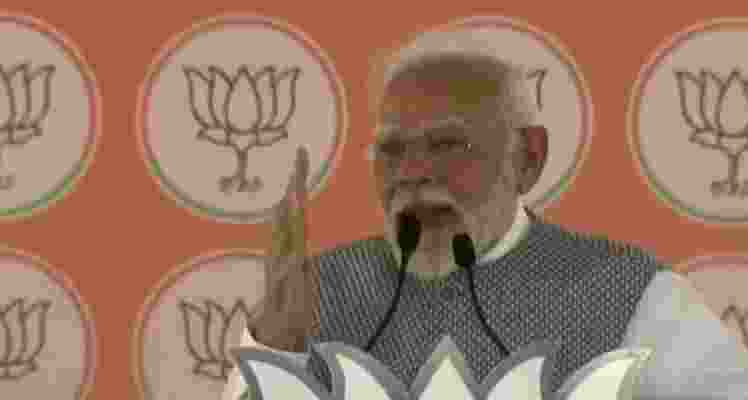 In a fiery address to a public rally in Belagavi, Karnataka, Prime Minister Narendra Modi launched a scathing attack on the Congress party, accusing it of being disconnected from national interests and focused solely on furthering the welfare of its own family members. In a fiery address to a public rally in Belagavi, Karnataka, Prime Minister Narendra Modi launched a scathing attack on the Congress party, accusing it of being disconnected from national interests and focused solely on furthering the welfare of its own family members.