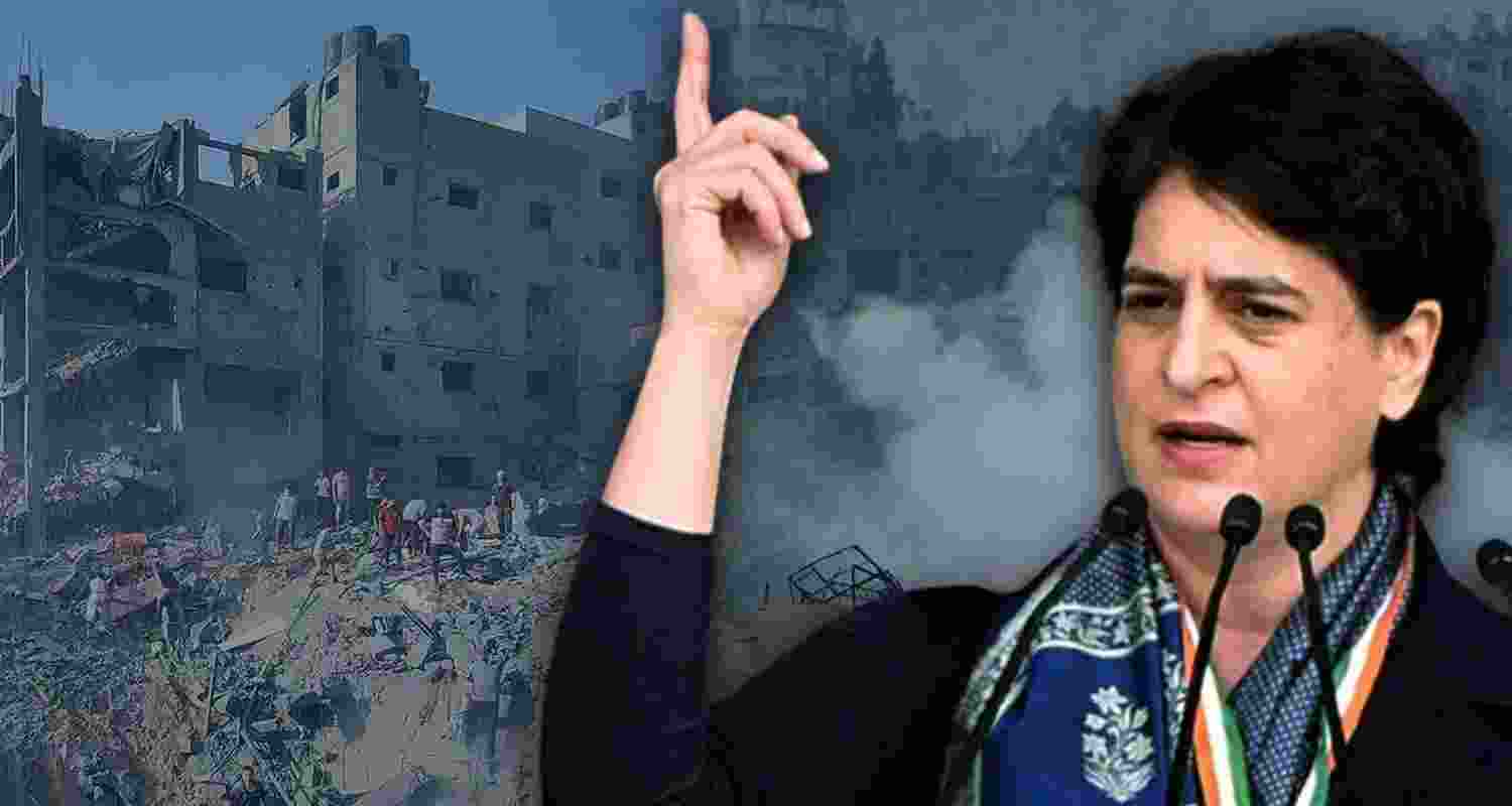 Priyanka Gandhi Urges Global Stand Against Gaza Genocide. Priyanka Gandhi Urges Global Stand Against Gaza Genocide.