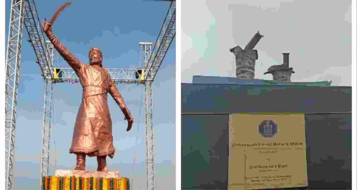 Uddhav Thackeray Challenges Government’s Explanation for Shivaji Statue Collapse. Uddhav Thackeray Challenges Government’s Explanation for Shivaji Statue Collapse.