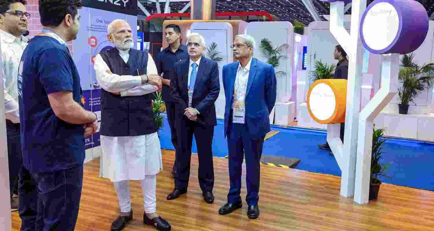 PM Modi Highlights India's Fintech Revolution at Global Event in Mumbai. PM Modi Highlights India's Fintech Revolution at Global Event in Mumbai.