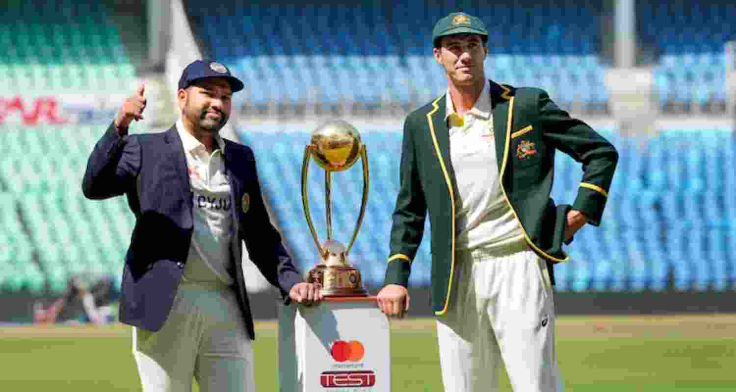 Rohit Sharma and Pat Cummins. File Image.  Rohit Sharma and Pat Cummins. File Image.