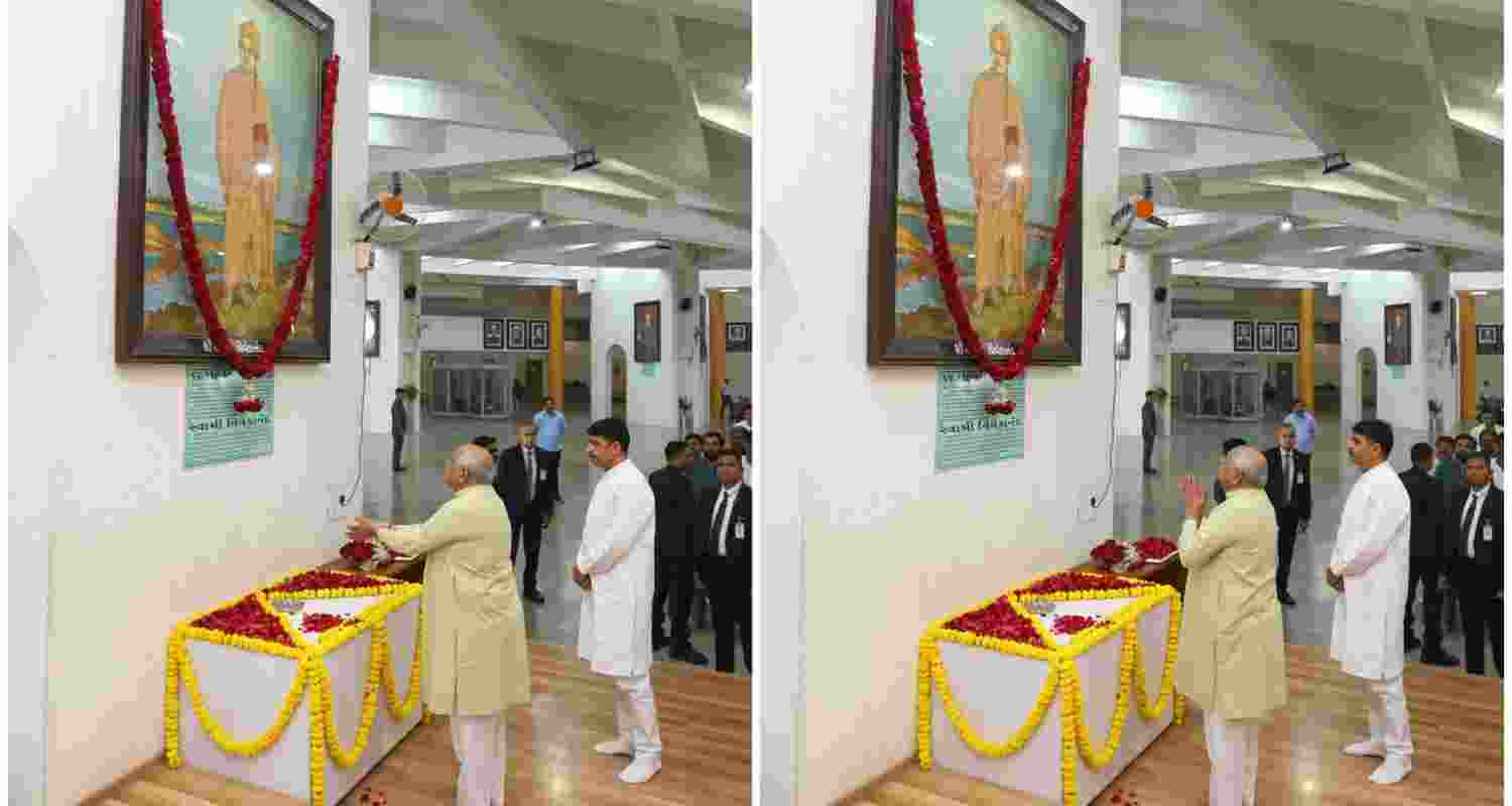 Gujarat leaders honour Swami Vivekananda on his birth anniversary. Gujarat leaders honour Swami Vivekananda on his birth anniversary.