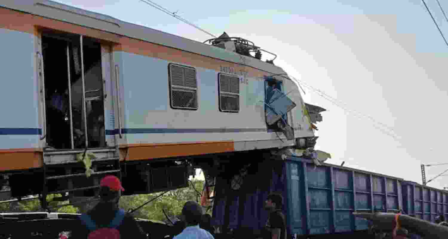 Passenger train rams goods train near Bilaspur, kills eleven. Passenger train rams goods train near Bilaspur, kills eleven.