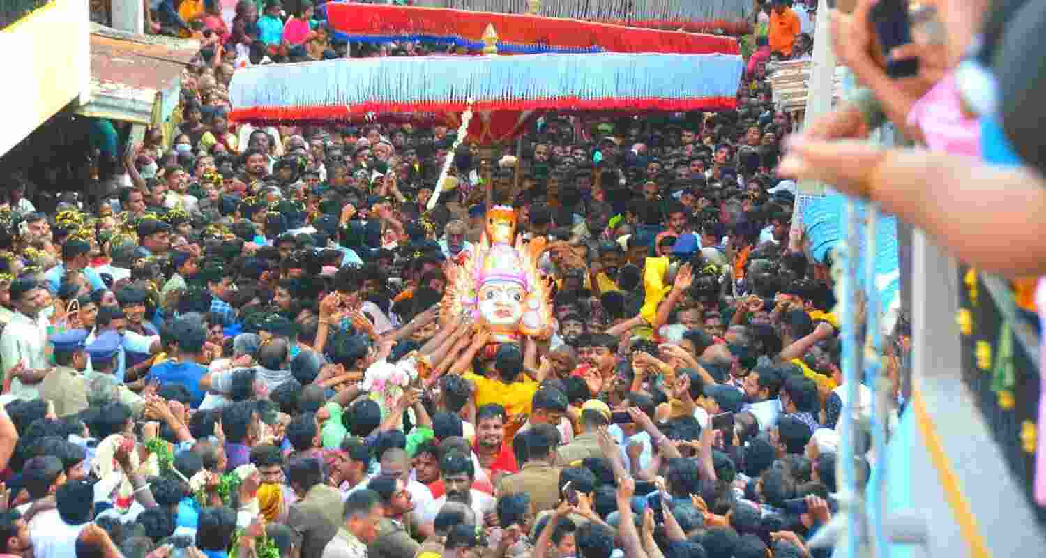Traditional fervour marks Gudiyatham Sirasu festival. Traditional fervour marks Gudiyatham Sirasu festival.