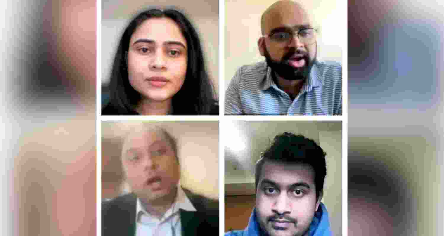 Indian students from across the United States during a virtual interaction held by the Indian Embassy along with its consulates.   Indian students from across the United States during a virtual interaction held by the Indian Embassy along with its consulates.