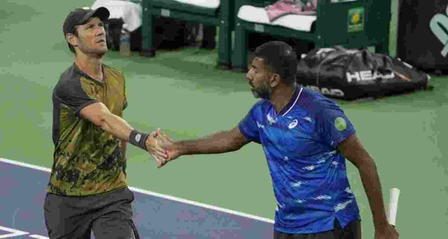 Mathew Ebden and Rohan Bopanna at Paris Masters. Mathew Ebden and Rohan Bopanna at Paris Masters.
