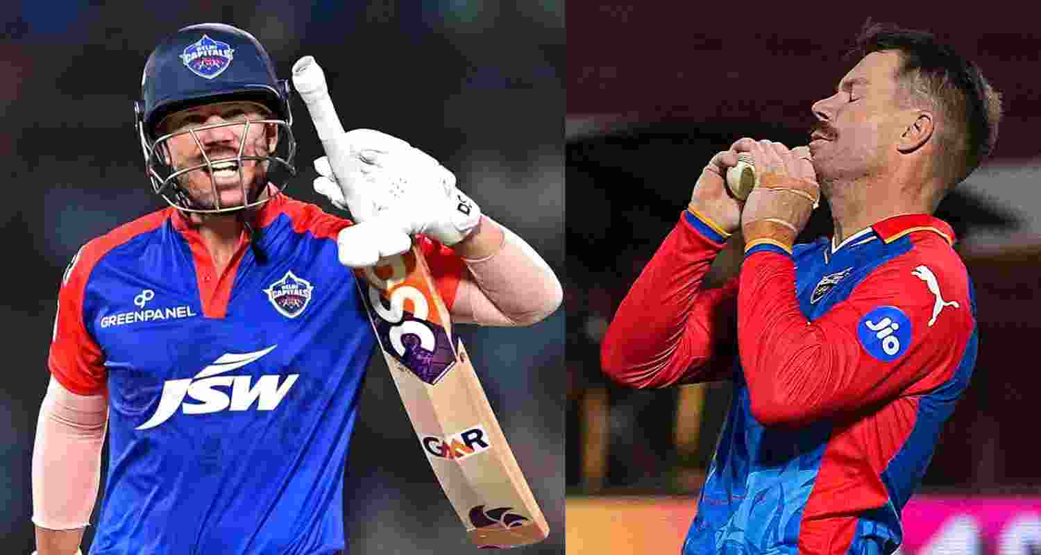 Delhi Capitals player David Warner.  Delhi Capitals player David Warner.