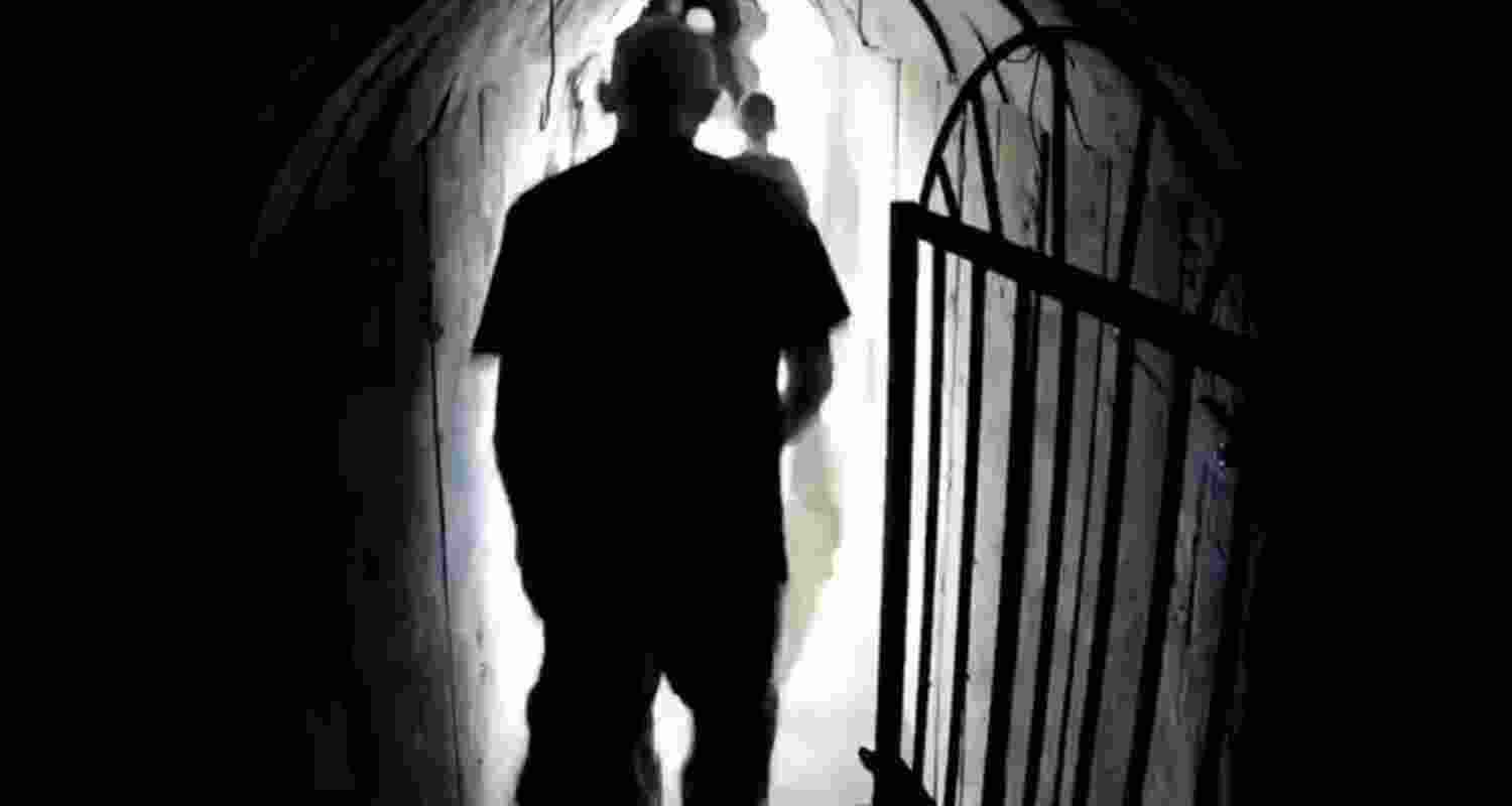 Yahya Sinwar, in an underground tunnel in a video released by the Israeli Defence Forces Yahya Sinwar, in an underground tunnel in a video released by the Israeli Defence Forces