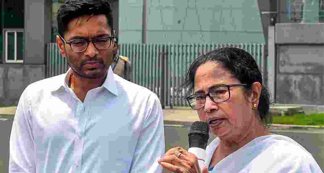 Abhishek Banerjee with Mamata Banerjee. Abhishek Banerjee with Mamata Banerjee.