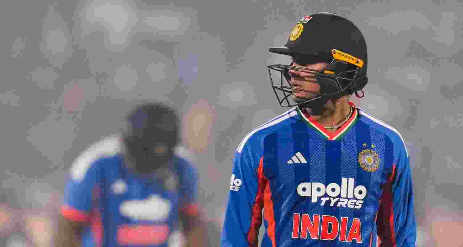 Indian opener Abhishek Sharma. Indian opener Abhishek Sharma.