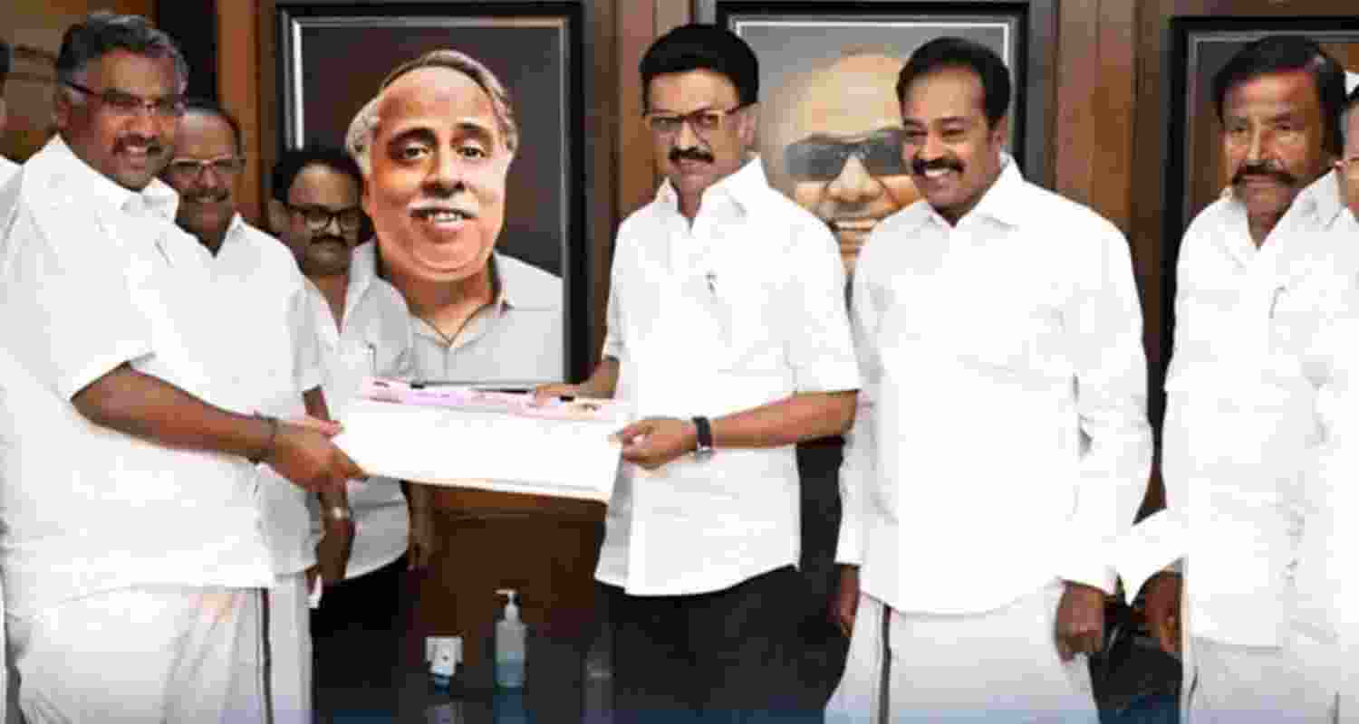 Former AIADMK MLA Karthik Thondaiman joins DMK Former AIADMK MLA Karthik Thondaiman joins DMK
