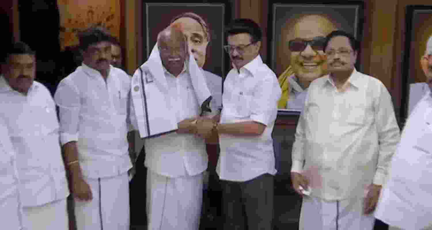 A Anwhar Raajhaa joined Dravida Munnetra Kazhagam in the presence of DMK President and CM MK Stalin in Chennai on Monday. A Anwhar Raajhaa joined Dravida Munnetra Kazhagam in the presence of DMK President and CM MK Stalin in Chennai on Monday.