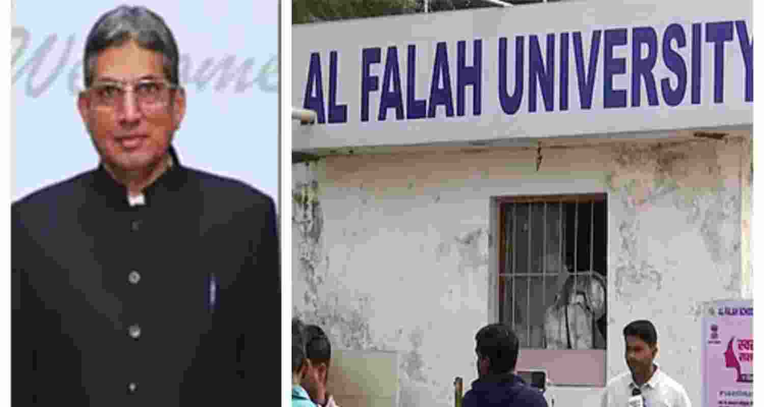 Al-Falah University chairman Javed Ahmed Siddiqui. Al-Falah University chairman Javed Ahmed Siddiqui.