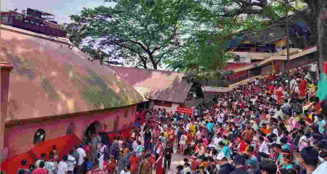 Temple Secretary Jnan Nath Sarma reports that in 2023, approximately 22 lakh devotees visited the temple, while this year the number has surged to 30 lakh. Temple Secretary Jnan Nath Sarma reports that in 2023, approximately 22 lakh devotees visited the temple, while this year the number has surged to 30 lakh.