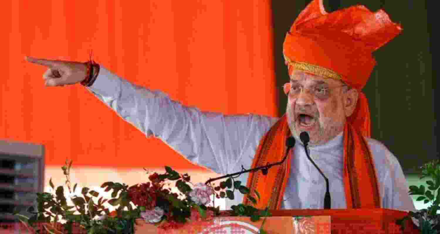 Amit Shah to address three poll rallies in J&K today Amit Shah to address three poll rallies in J&K today