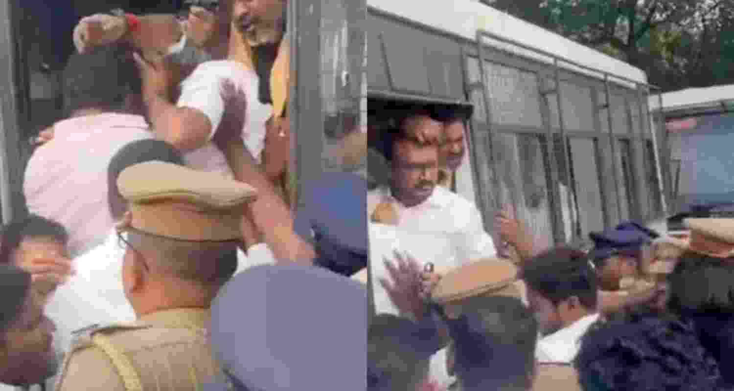 AIADMK students detained over protest at Anna University AIADMK students detained over protest at Anna University