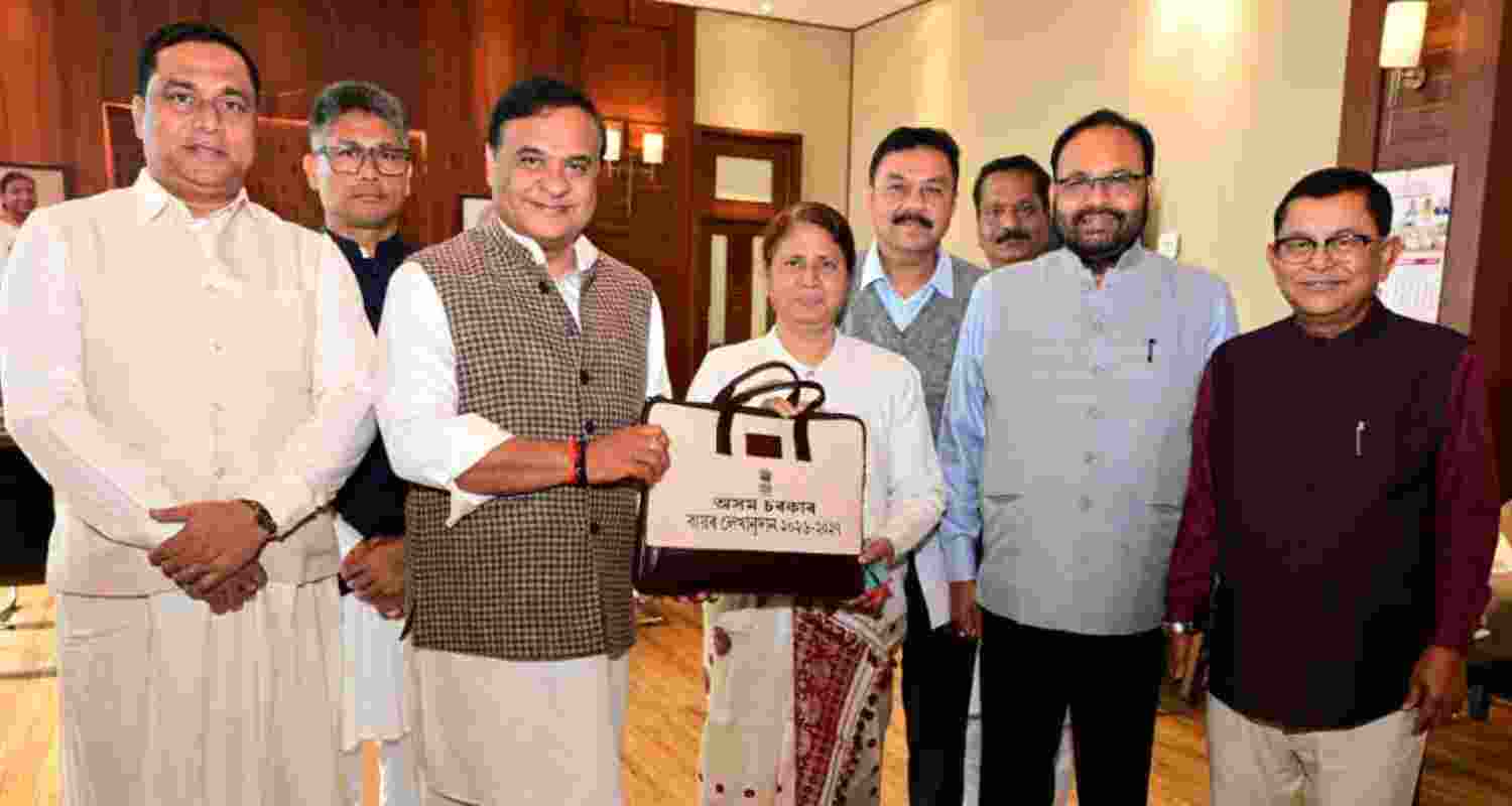 Finance Minister Ajanta Neog with Chief Minister Himanta and others. Finance Minister Ajanta Neog with Chief Minister Himanta and others.