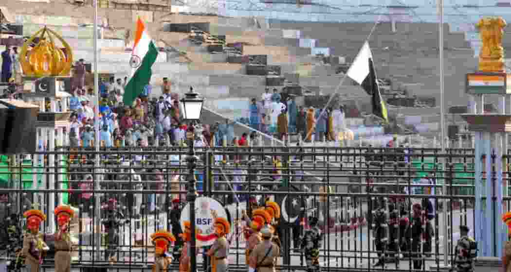 A file photo of beating retreat ceremony to resume at Attari-Wagah border. A file photo of beating retreat ceremony to resume at Attari-Wagah border.