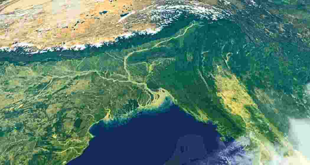 The Bangladesh delta, a region dependent on transboundary rivers originating in neighbouring countries. The Bangladesh delta, a region dependent on transboundary rivers originating in neighbouring countries.