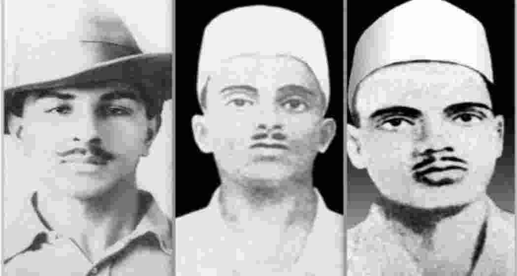 Indian freedom fighters and martyrs Bhagat Singh, Sukhdev and Rajguru. Indian freedom fighters and martyrs Bhagat Singh, Sukhdev and Rajguru.