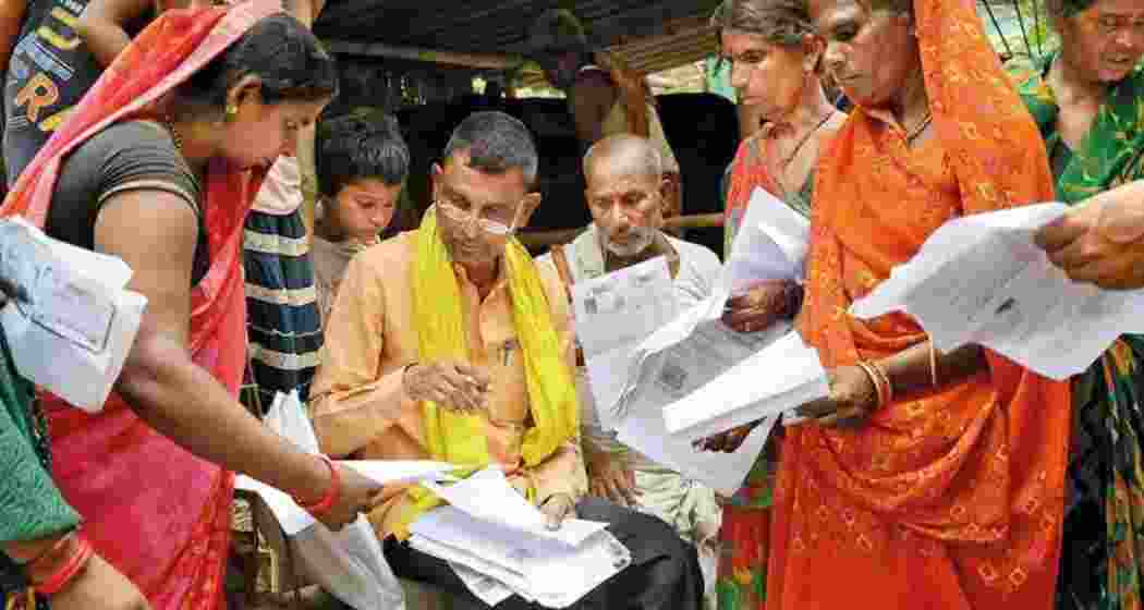 SIR process underway in Bihar. SIR process underway in Bihar.