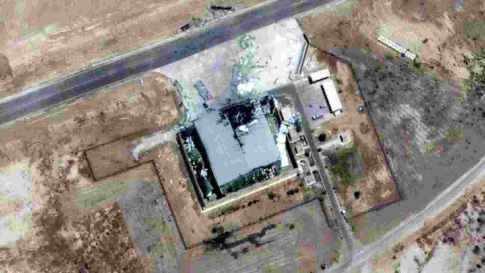 Hangar at Pakistan’s Bholari Airbase damaged in Indian strike during Operation Sindoor. Hangar at Pakistan’s Bholari Airbase damaged in Indian strike during Operation Sindoor.