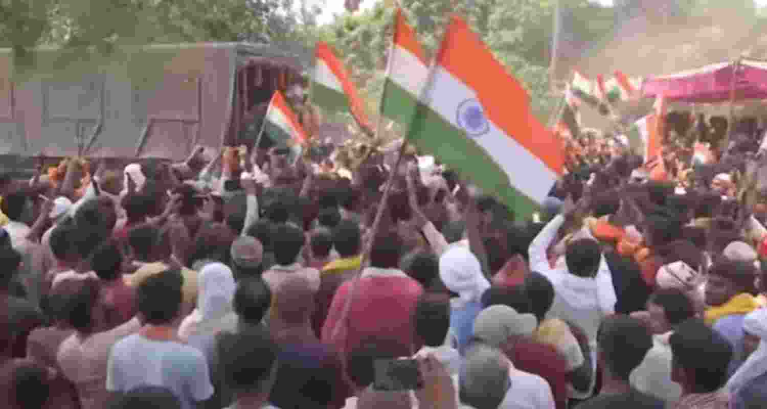 'Proud', says son as martyr father cremated with state honours 'Proud', says son as martyr father cremated with state honours