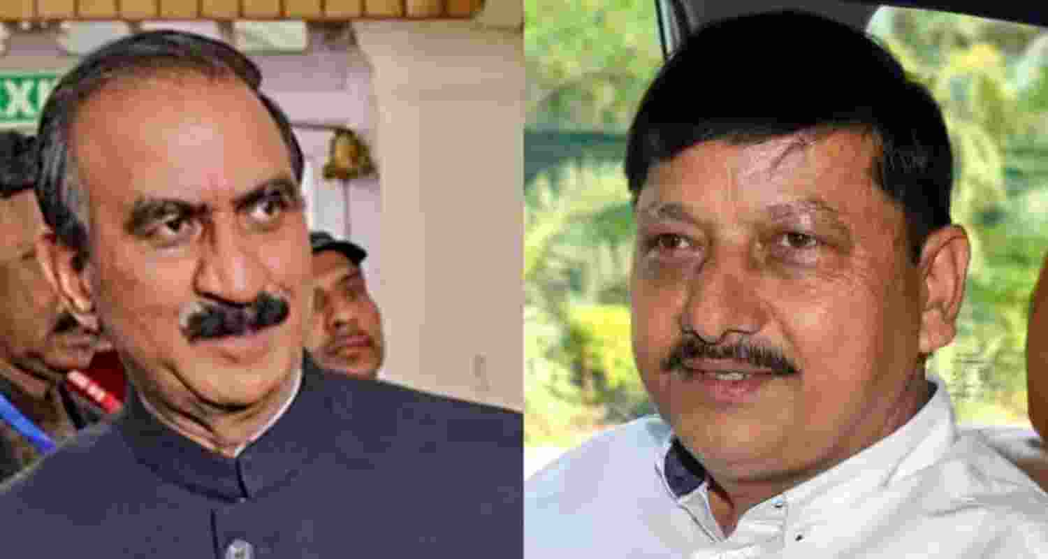 Chief Minister Sukhvinder Singh Sukhu and BJP leader Rajinder Rana. Chief Minister Sukhvinder Singh Sukhu and BJP leader Rajinder Rana.