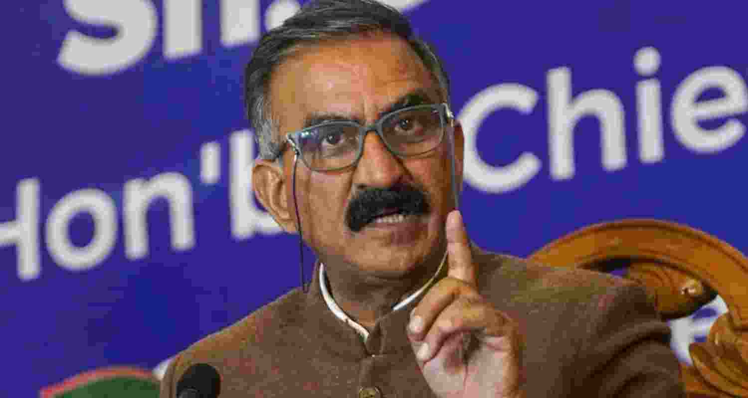 Himachal Pradesh CM Sukhu. Himachal Pradesh CM Sukhu.