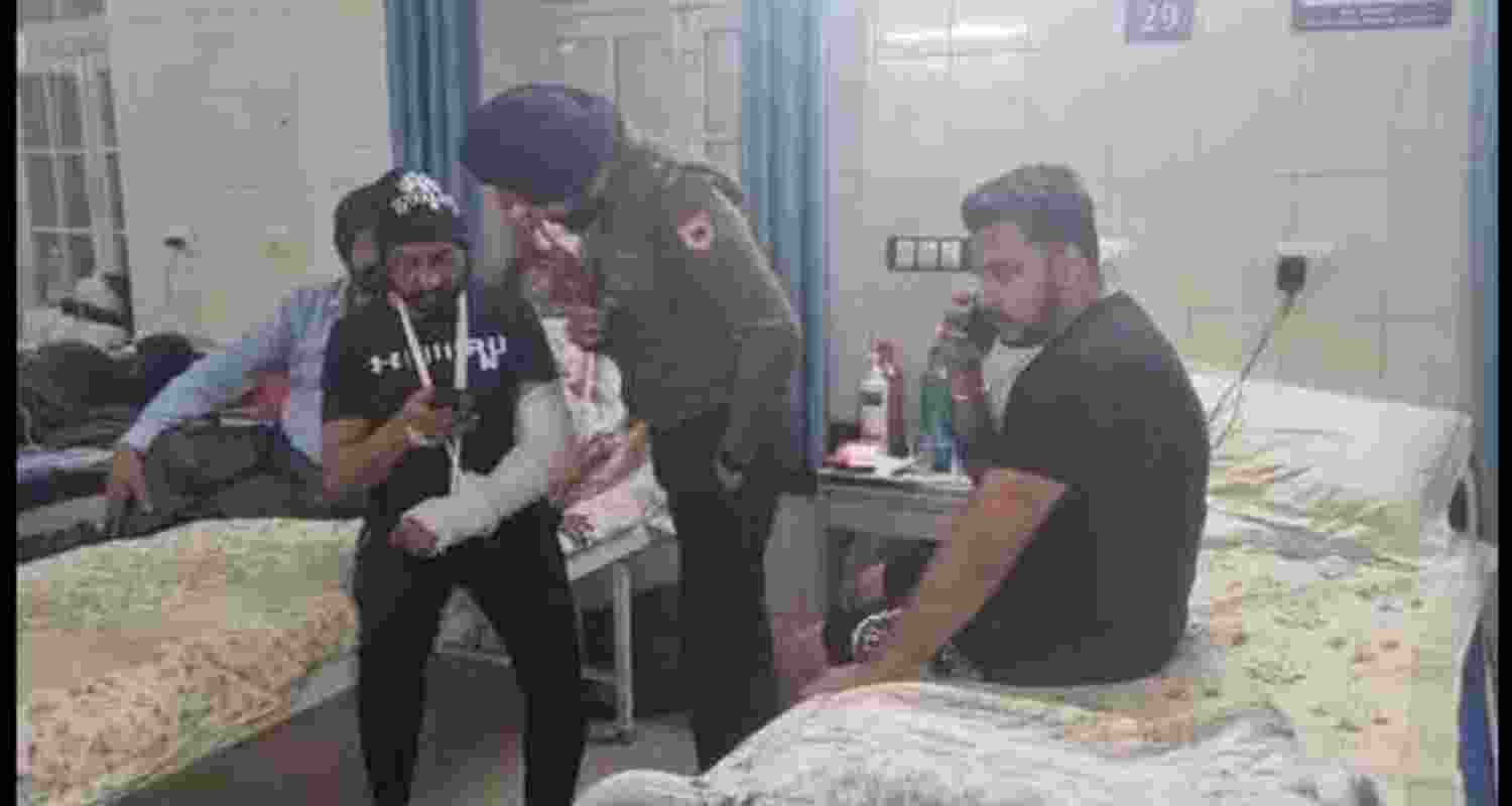 Colonel Pushpinder Singh Bath and his son Angad were allegedly beaten up by 12 policemen, including these four inspectors, during a parking dispute near a roadside eatery close to Rajindra Hospital. Colonel Pushpinder Singh Bath and his son Angad were allegedly beaten up by 12 policemen, including these four inspectors, during a parking dispute near a roadside eatery close to Rajindra Hospital.