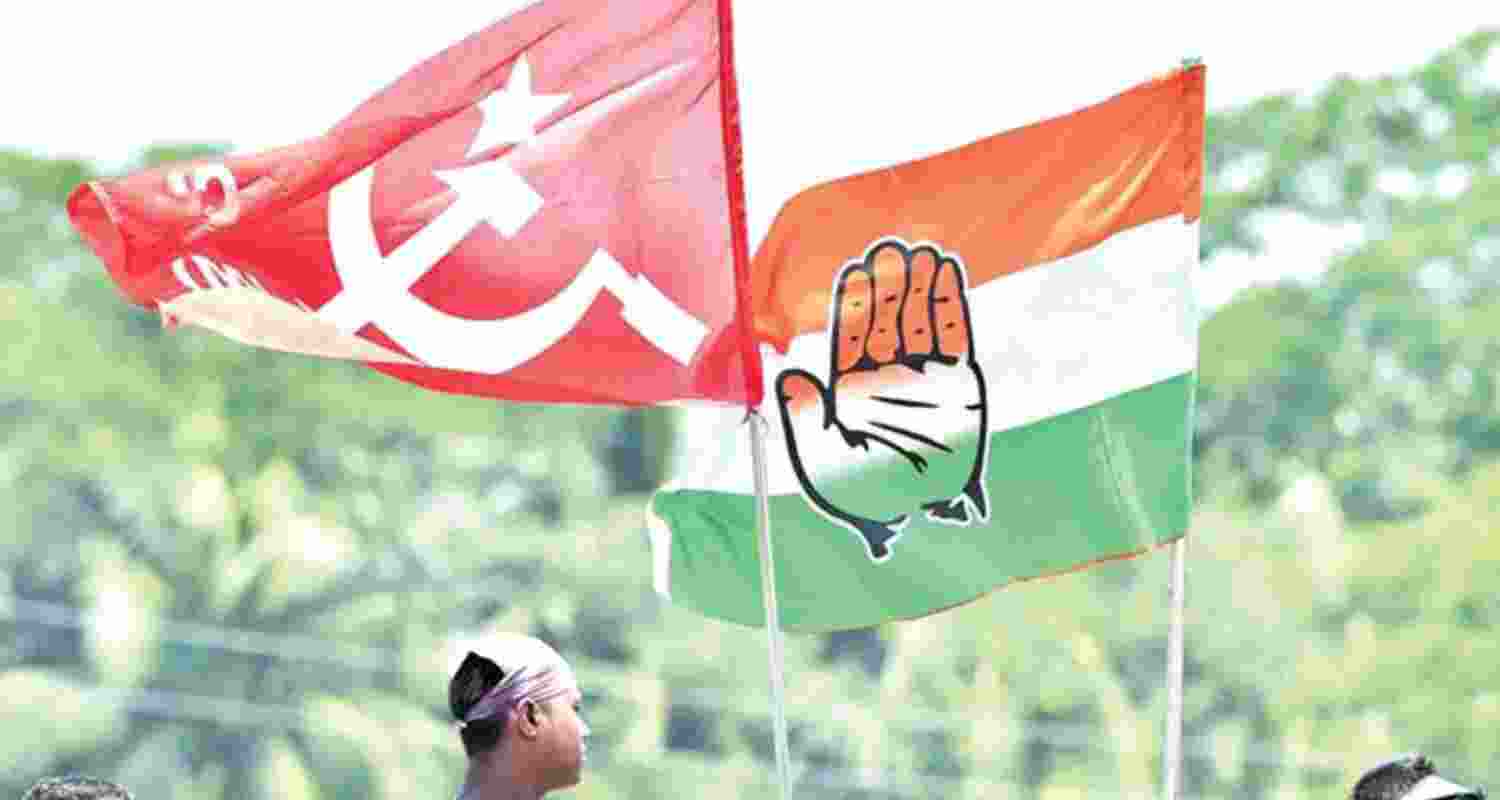 The Left front and the Congress to tie-up for Lok Sabha polls The Left front and the Congress to tie-up for Lok Sabha polls