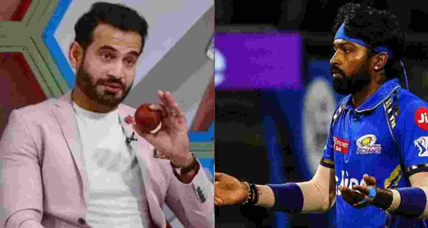 Irfan Pathan (left) and Hardik Pandya (Right). Irfan Pathan (left) and Hardik Pandya (Right).