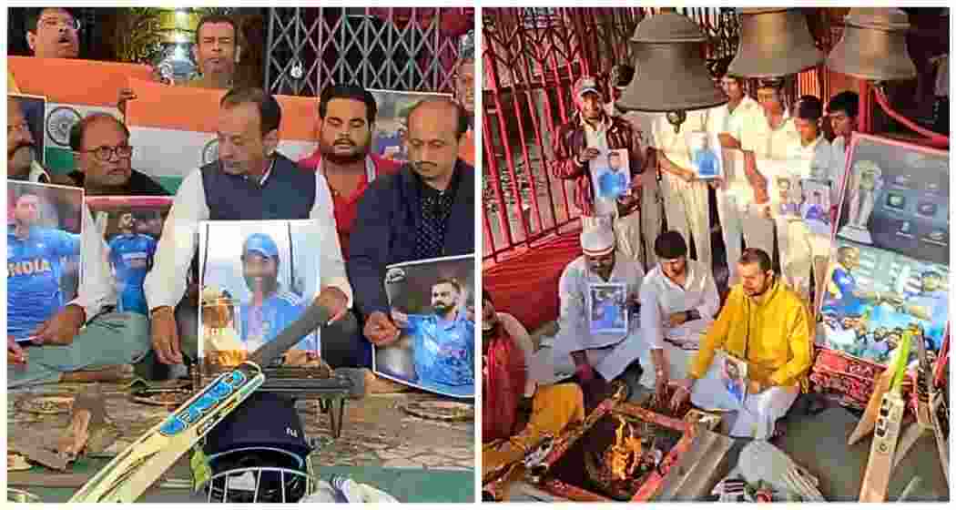 Cricket enthusiasts in Kanpur and Varanasi hold special prayers, performing a ‘havan’ and ‘aarti’ at temples, seeking divine blessings for Team India’s victory in the ICC Champions Trophy final against New Zealand on Sunday. Cricket enthusiasts in Kanpur and Varanasi hold special prayers, performing a ‘havan’ and ‘aarti’ at temples, seeking divine blessings for Team India’s victory in the ICC Champions Trophy final against New Zealand on Sunday.