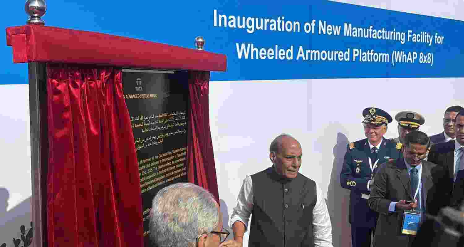Rajnath inaugurates defence manufacturing plant in Morocco Rajnath inaugurates defence manufacturing plant in Morocco