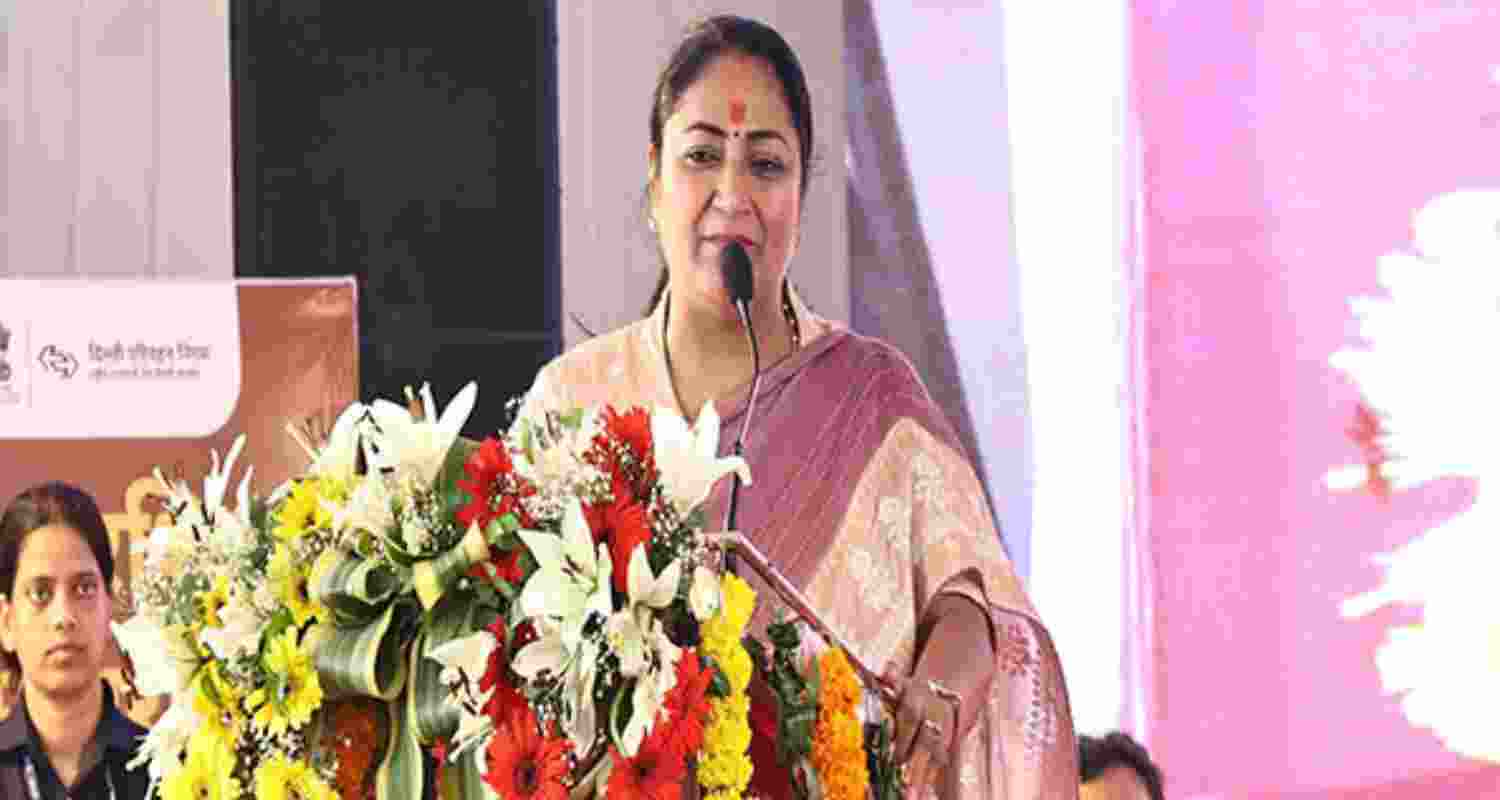 Delhi Chief Minister Rekha Gupta along with BJP MP Manoj Tiwari, cabinet minister Kapil Mishra laying the foundation in Yamuna Vihar, New Delhi, Thursday. Delhi Chief Minister Rekha Gupta along with BJP MP Manoj Tiwari, cabinet minister Kapil Mishra laying the foundation in Yamuna Vihar, New Delhi, Thursday.