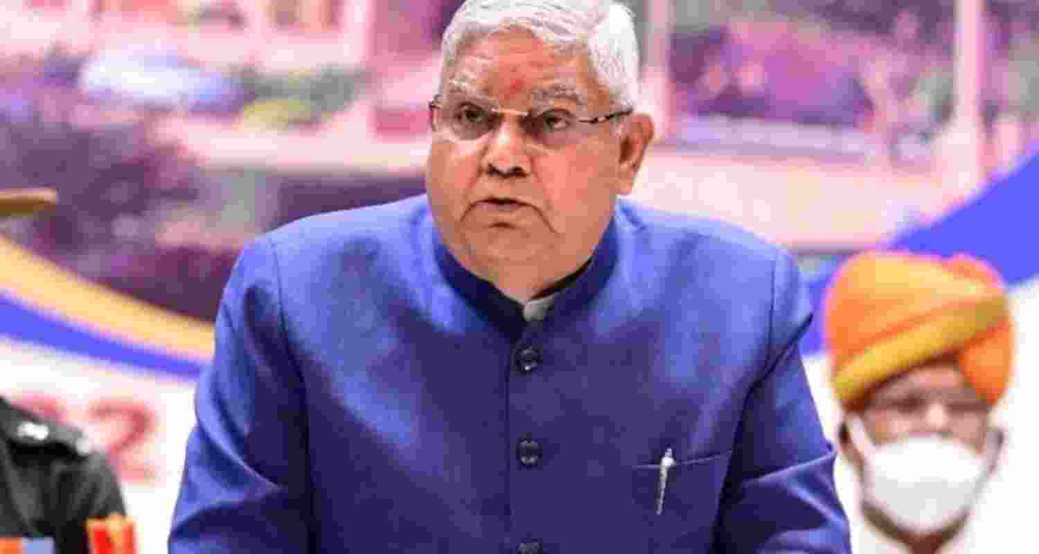 Vice President Jagdeep Dhankhar addresses the valedictory ceremony for the 6th Batch of Rajya Sabha Interns, at the Vice President Enclave, in New Delhi, Thursday. Vice President Jagdeep Dhankhar addresses the valedictory ceremony for the 6th Batch of Rajya Sabha Interns, at the Vice President Enclave, in New Delhi, Thursday.