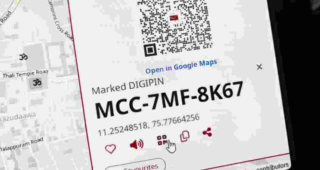 A screengrab of an individual's DIGIPIN displayed on the India Post portal, showing the unique 10-character digital code assigned to a precise 4x4 metre geospatial grid across India. A screengrab of an individual's DIGIPIN displayed on the India Post portal, showing the unique 10-character digital code assigned to a precise 4x4 metre geospatial grid across India.