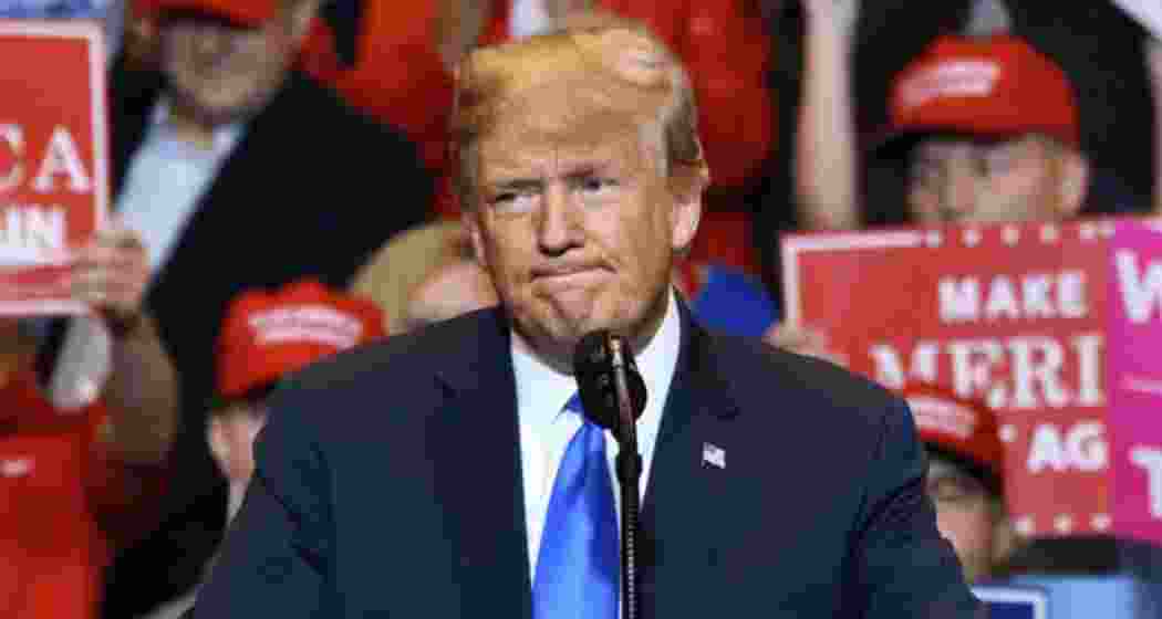 A file photo of US President Donald Trump. A file photo of US President Donald Trump.