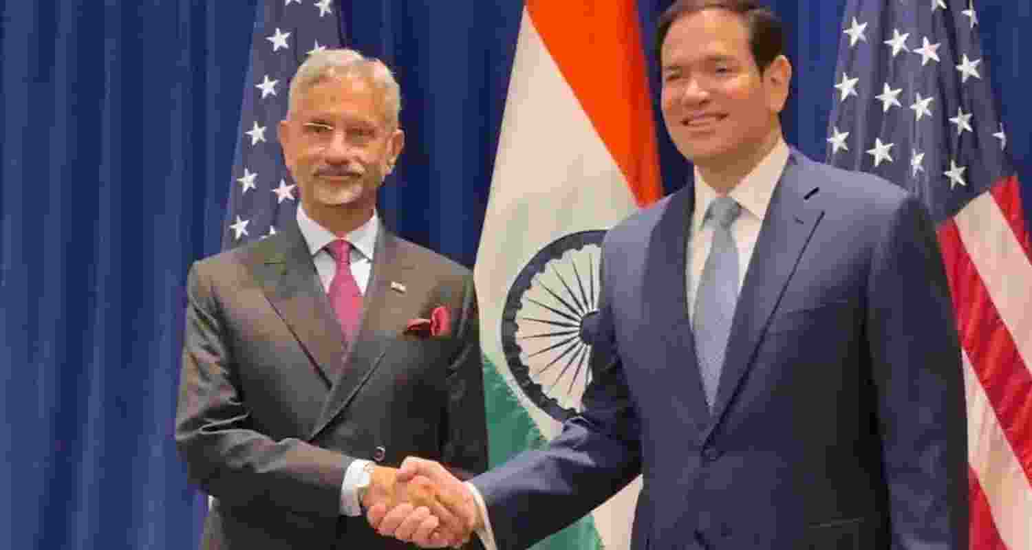 External Affairs Minister S Jaishankar with US Secretary of State Marco Rubio. External Affairs Minister S Jaishankar with US Secretary of State Marco Rubio.