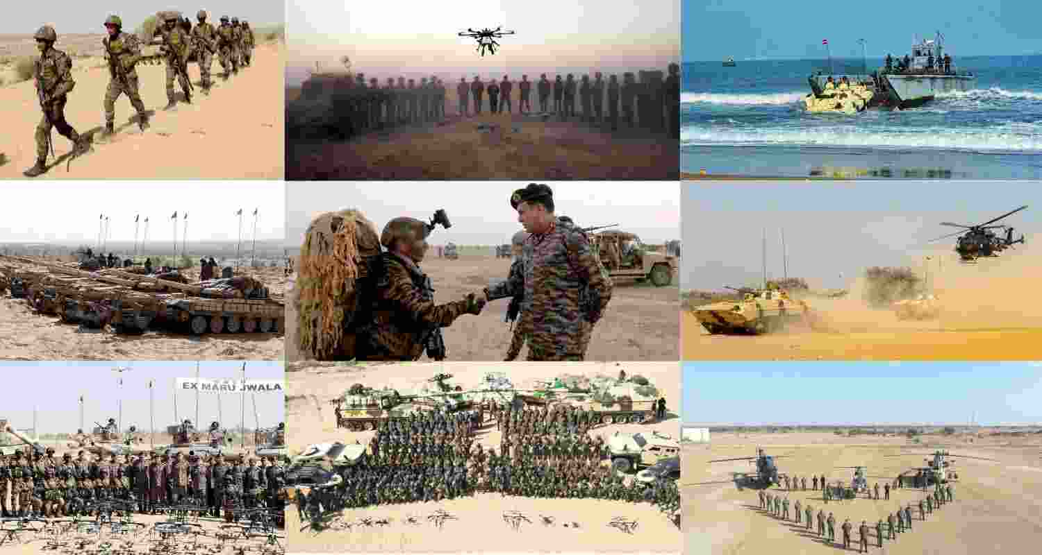 Mega tri-service Exercise Trishul concludes. Mega tri-service Exercise Trishul concludes.