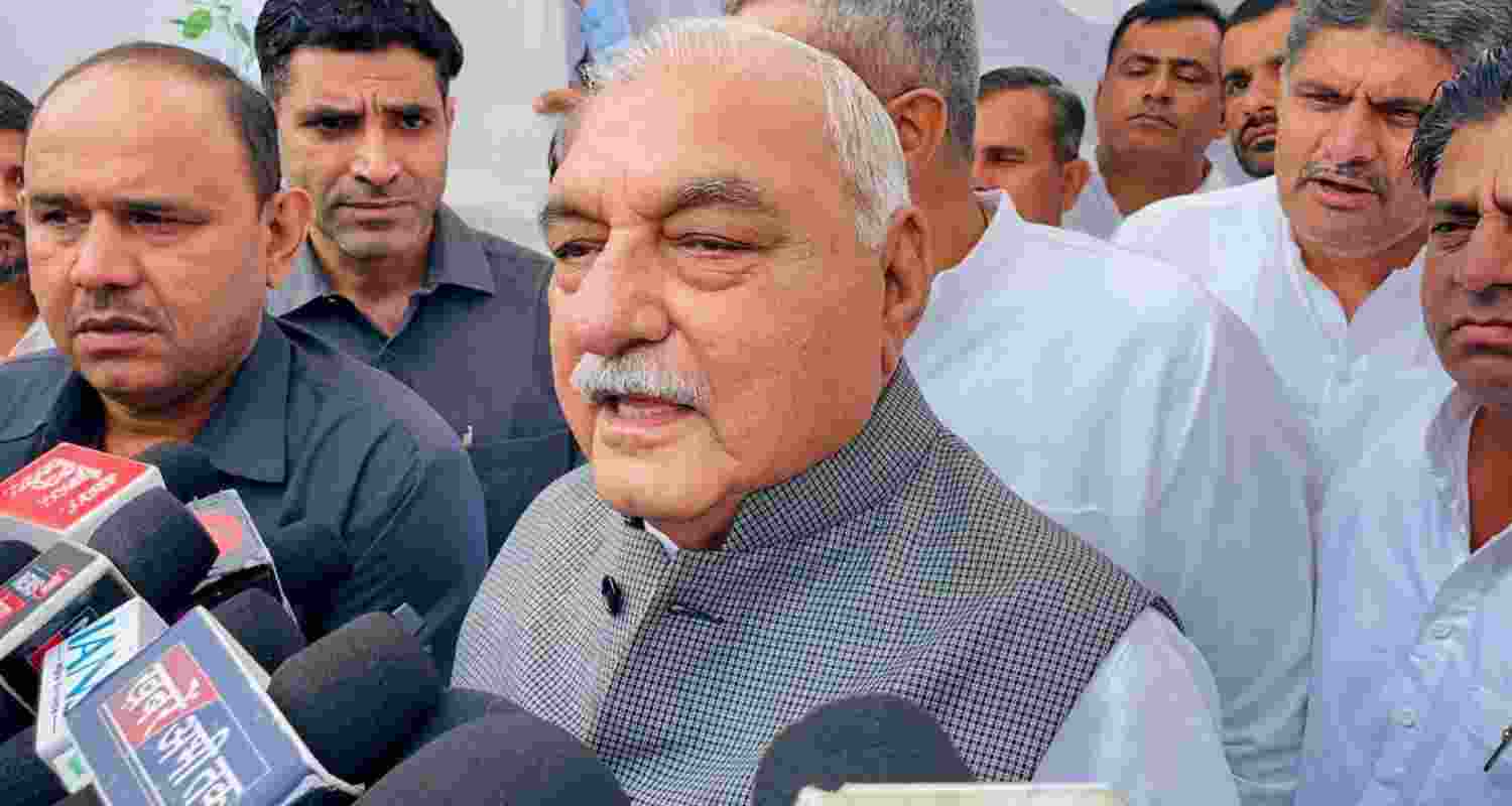Former Haryana chief minister Bhupinder Singh Hooda Former Haryana chief minister Bhupinder Singh Hooda