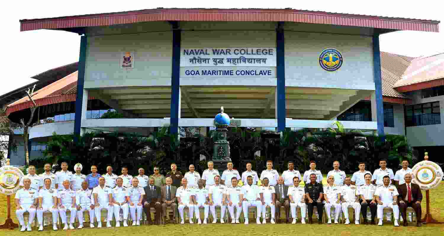 Navy Chief inaugurates Goa Maritime Conclave 2026 as 14 Indian Ocean nations discuss illegal fishing, drug trafficking and regional security. Navy Chief inaugurates Goa Maritime Conclave 2026 as 14 Indian Ocean nations discuss illegal fishing, drug trafficking and regional security.