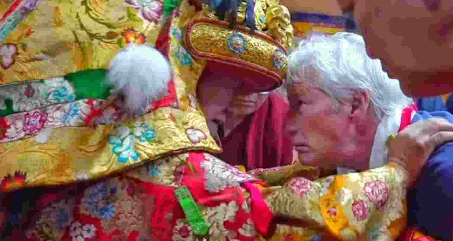 Golden Globe-winning actor Richard Gere takes part in the week-long celebrations marking the 90th birthday of the Dalai Lama in McLeodganj. Golden Globe-winning actor Richard Gere takes part in the week-long celebrations marking the 90th birthday of the Dalai Lama in McLeodganj.